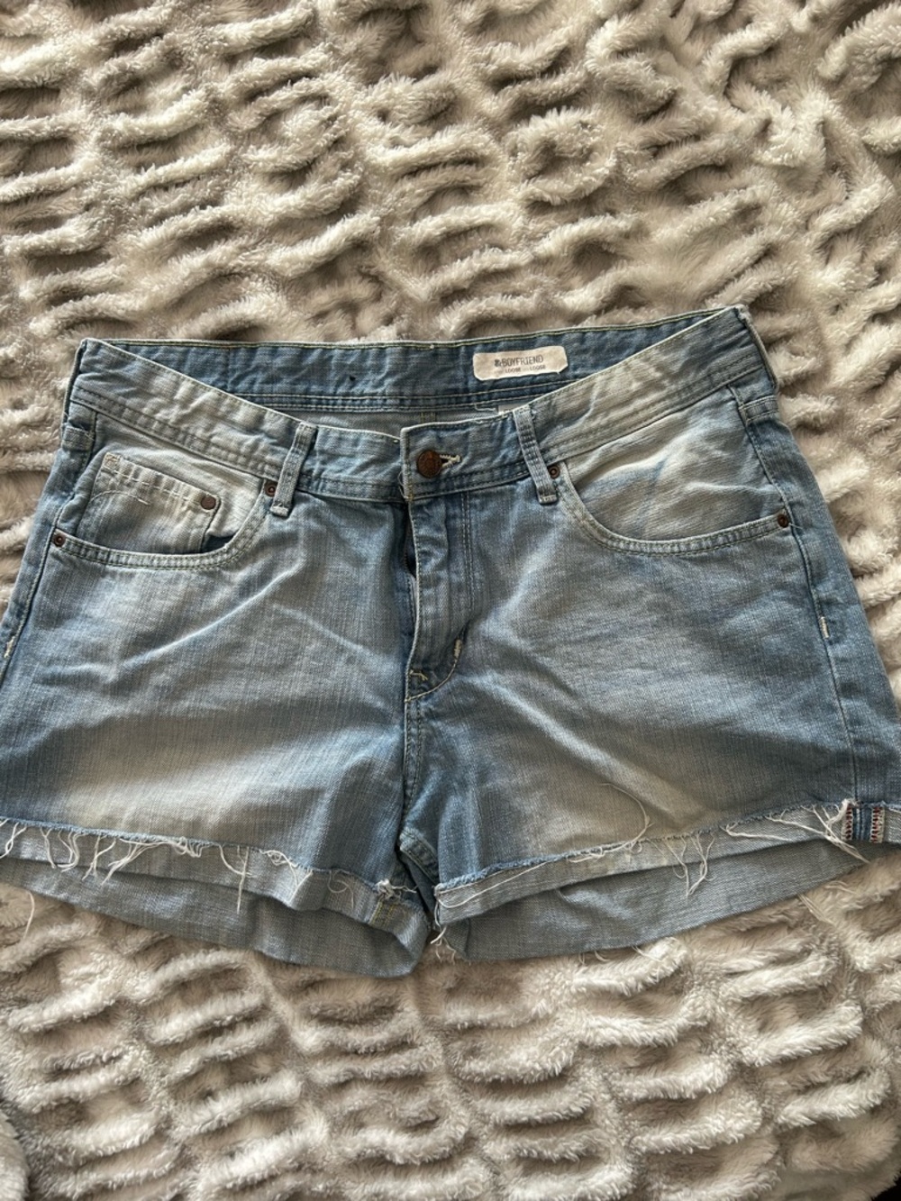&Denim by H&M Light Blue Denim Cutoff Shorts